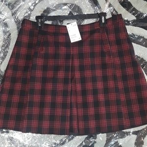 Plaid Tartan Pleated Skirt NWT